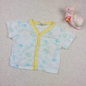 Vintage Pastel Kitties Sleep Top 4t